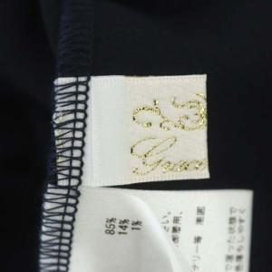 Grace Class 18SS ポンチスリットロングカーディガン ガウン 長袖 リボンベルト付き 36 紺 ネイビー