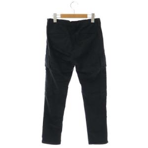 Deuxieme Classe カーゴパンツ テーパード ストレッチ 38 黒 ブラック
