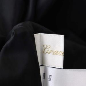 Grace Class 22AW ボタニカルティアードスカート フレア ロング 38 ブラック マルチカラー