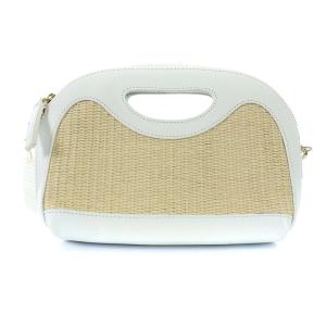 PELLICO ANELLI CESTO MINIME ショルダーバッグ ハンドバッグ 2way レザー 白 ホワイト ベージュ