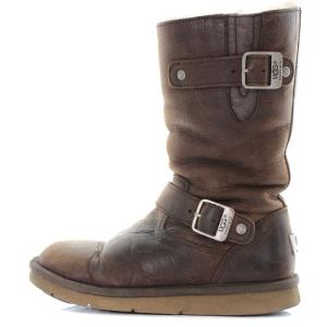 ケンジントン ブーツ ミドル ムートン 23cm 茶色 ブラウン 5678