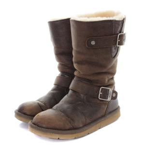 UGG australia ケンジントン ブーツ ミドル ムートン 23cm 茶色 ブラウン 5678