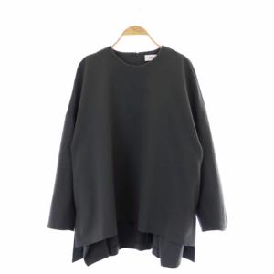 ダブルクロス1 Pocket PO プルオーバーブラウス カットソー 長袖 クルーネック 38 グレー