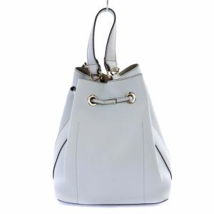 FURLA コスタンザ ハンドバッグ ショルダーバッグ 巾着 2WAY レザー 水色 ブルー