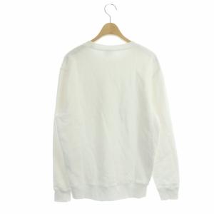 Spick&Span 22AW カレッジロゴスウェット トレーナー 長袖 裏パイル 白 ホワイト