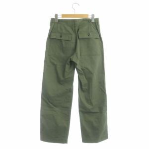 Spick&Span 22AW ルーズベイカーパンツ テーパード コットン 36 カーキ