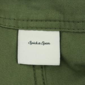 Spick&Span 22AW ルーズベイカーパンツ テーパード コットン 36 カーキ