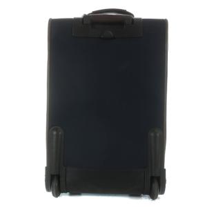 Longchamp キャリーバッグ ロゴ バイカラー 紺 ネイビー 茶色 ブラウン