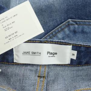 Plage ジェーンスミス jane smith フレアデニム パンツ ジーンズ カットオフ 24 インディゴブルー