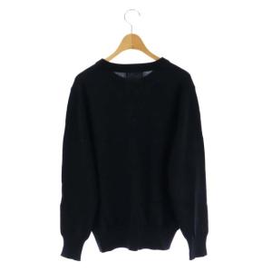 agnes b. アダムエロペ別注 ロゴニット セーター 長袖 T0 ブラック