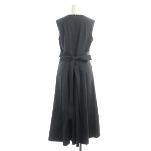 Grace Class 22SS カシュクールリボンワンピース ロング ノースリーブ 38 グレー