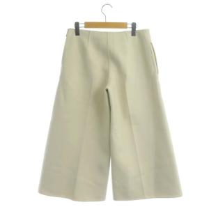Drawer ウールサキソニーパンツ ワイド ジッパーフライ 38 アイボリー