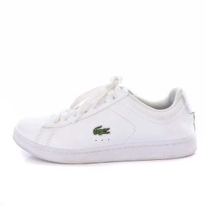 LACOSTE スニーカー ローカット レザー USA6 24.0cm 白 ホワイト