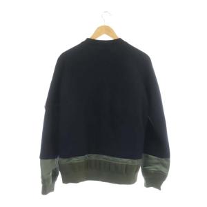 sacai Nylon Twill Mix Sponge Sweat Pullover  MA-1