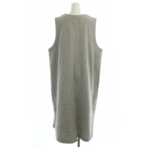 nest Robe 20AW ウールサージノースリーブワンピース ロング F グレー