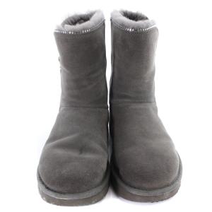 UGG australia フローレンス W FLORENCE サイドジップムートンブーツ ミドル 23cm グレー 1013165