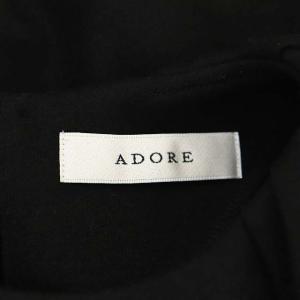 ADORE 21AW ミドルスムーストップス カットソー プルオーバー 長袖 38 黒 ブラック