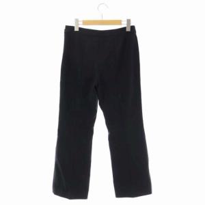 Spick&Span 22SS 2WAYストレッチシガレットパンツ フレア サイドジップ 40 黒 ブラック