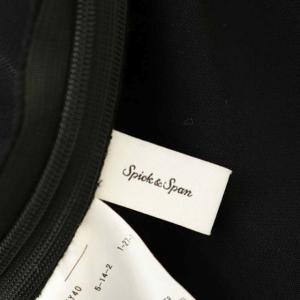 Spick&Span 22SS 2WAYストレッチシガレットパンツ フレア サイドジップ 40 黒 ブラック