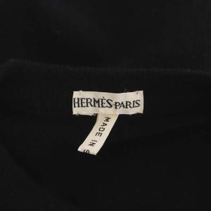 HERMES マルジェラ期 カーディガン ロゴボタン L 黒