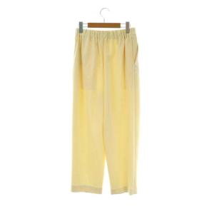 ENFOLD 21SS ダブルクロスゴムクロップドトラウザーパンツ 36 クリーム色