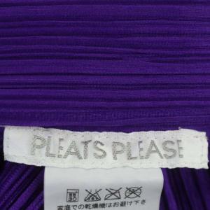 PLEATS PLEASE ISSEY MIYAKE プリーツ ドレープ カーディガン 3 パープル