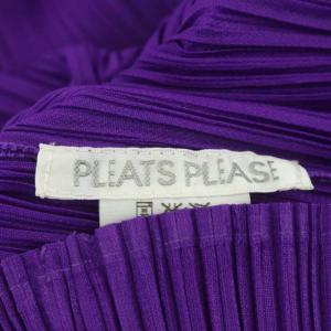 PLEATS PLEASE ISSEY MIYAKE プリーツ シャツ 長袖 3 パープル