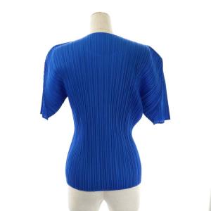 PLEATS PLEASE ISSEY MIYAKE イッセイミヤケ プリーツ ショートスリーブ カットソー 半袖 3 青 ブルー