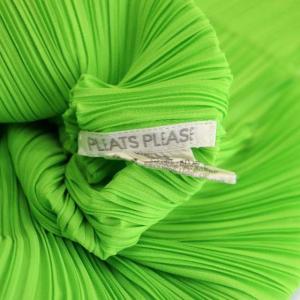 PLEATS PLEASE ISSEY MIYAKE イッセイミヤケ プリーツ ハイネック ノースリーブ カットソー 3 緑 グリーン
