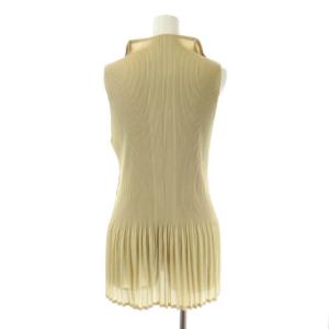 PLEATS PLEASE ISSEY MIYAKE ノースリーブ フレア カットソー 3 ベージュ