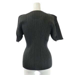PLEATS PLEASE ISSEY MIYAKE イッセイミヤケ プリーツ ショートスリーブ カットソー 半袖 3 グレー