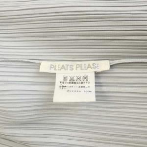 PLEATS PLEASE ISSEY MIYAKE イッセイミヤケ プリーツ ボタンレス カーディガン 3 グレー