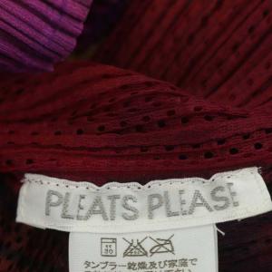 PLEATS PLEASE ISSEY MIYAKE プリーツ ショートスリーブ 総柄 カットソー 3 マルチカラー