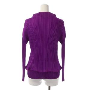 PLEATS PLEASE ISSEY MIYAKE イッセイミヤケ プリーツ セットアップ カットソー 長袖 スカート ロング 31 パープル