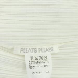 PLEATS PLEASE ISSEY MIYAKE レイヤードデザイン カーディガン シャツ 長袖 3 白 薄紫 ホワイト ライトパープル