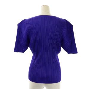 PLEATS PLEASE ISSEY MIYAKE イッセイミヤケ プリーツ ショートスリーブ カットソー 半袖 3 紫 パープル