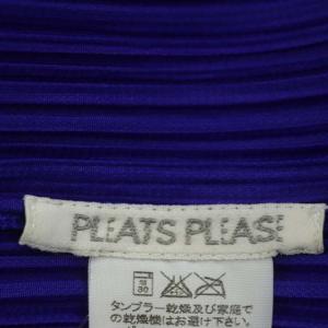 PLEATS PLEASE ISSEY MIYAKE イッセイミヤケ プリーツ シャツ ブラウス 長袖 3 青 ブルー