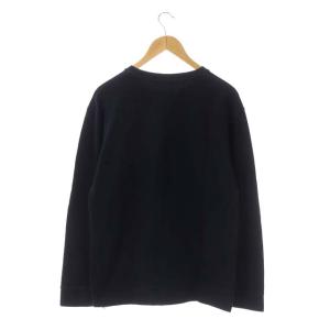 BLACK LABEL CRESTBRIDGE ワンポイント刺繍 長袖 パイル地 トレーナー プルオーバー M 紺 ネイビー