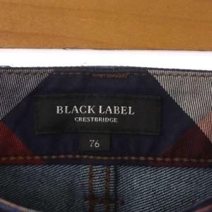 BLACK LABEL CRESTBRIDGE デニムパンツ ジーンズ ストレート ジッパーフライ 76 青 ブルー