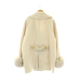 Diagram GRACE CONTINENTAL 21AW シャギーピーコート アウター ミドル丈 36 アイボリー