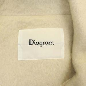 Diagram GRACE CONTINENTAL 21AW シャギーピーコート アウター ミドル丈 36 アイボリー