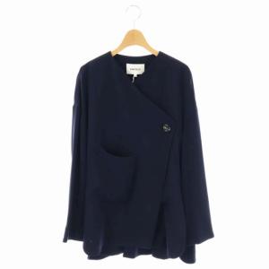 22AW PEダブルクロスラウンドフレアカーデ  36 紺