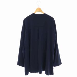 ENFOLD 22AW PEダブルクロスラウンドフレアカーデ  36 紺