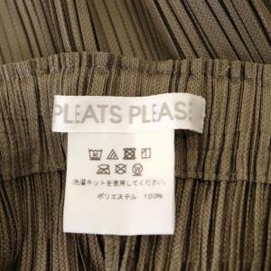 PLEATS PLEASE ISSEY MIYAKE プリーツパンツ ワイド 4 ブラウン