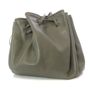 LOEWE ショルダーバッグ ワンショルダー アナグラム 巾着 レザー ポーチ付き グレー