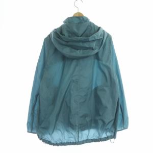 MACKINTOSH LIMONTA シャイニーナイロンタフタフーデッドコート ジャケット ジップアップ フード 2WAY 薄手 38 スモークブルー
