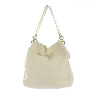 FURLA ワンショルダーバッグ 型押し レザー 白 ホワイト