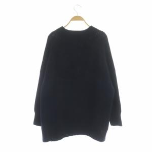 23区 vingt-trois 22AW ウールコード モックネック 切り替え編み ニット セーター プルオーバー 長袖 大きなサイズ