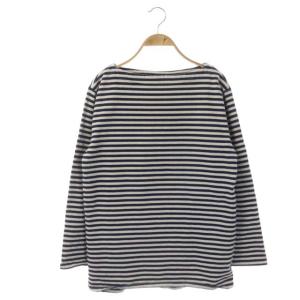INDIGO BORDER BOAT NECK PO インディゴ ボーダー ボートネック プルオーバー カットソー Tシャツ