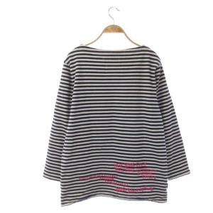 MADISONBLUE INDIGO BORDER BOAT NECK PO インディゴ ボーダー ボートネック プルオーバー カットソー Tシャツ